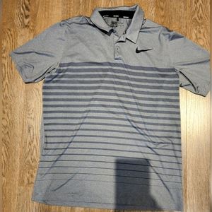 Nike Golf Dri-Fit Polo Shirt (Grey, Large)